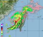 2013/05/17 時雨量記錄 + 中尺度渦旋