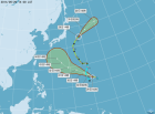 輕颱巴逢形成　太平洋上共有兩颱風