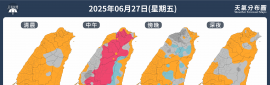 2025/6/27~6/29 週末天氣概況