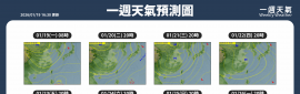 2026/1/20~1/25 天氣概況