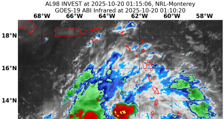 98L Medium 趨向加勒比海