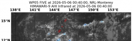 TD05(05W) JMA:GW 關島東南方海面 西行發展