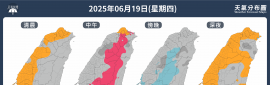 2025/6/20~6/22 週末天氣概況