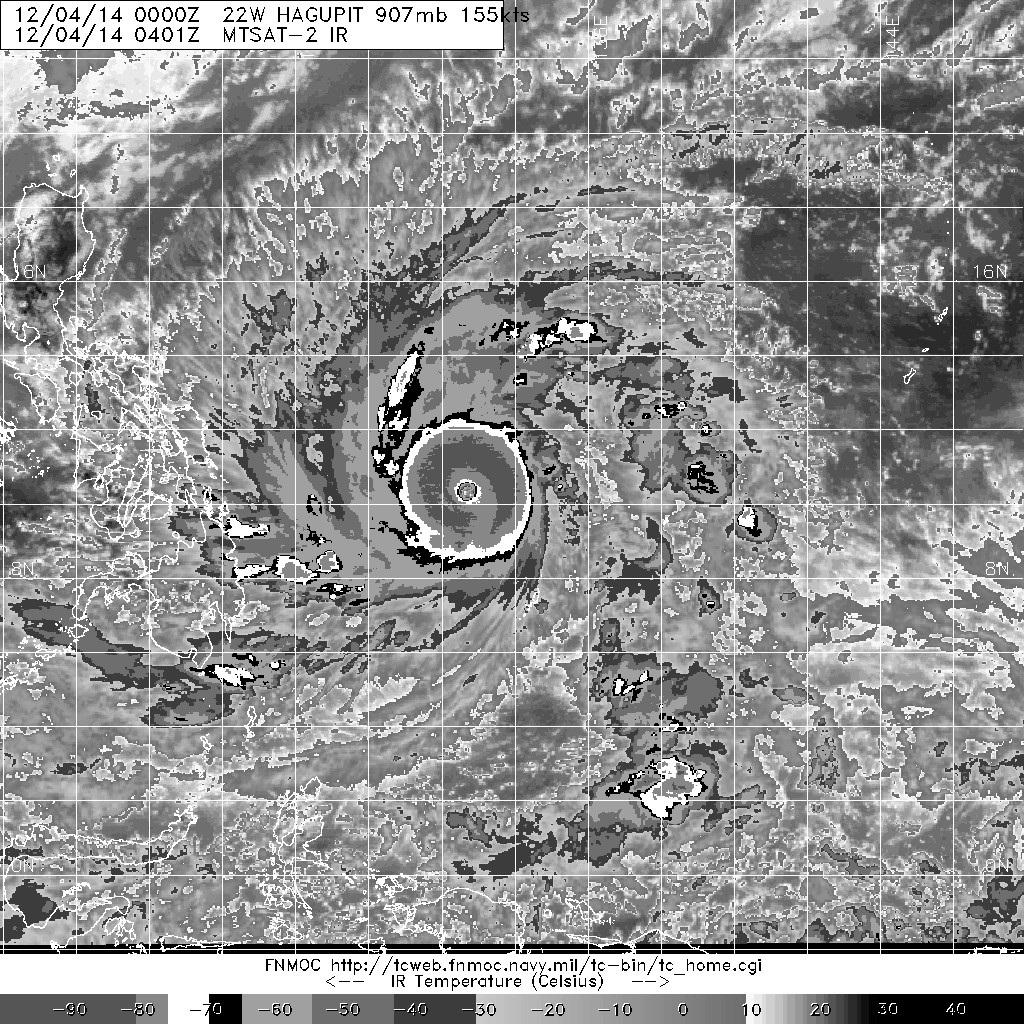 20141204.0401.mtsat-2.irbd.22W.HAGUPIT.155kts.907mb.9.8N.133.9E.100pc.jpg