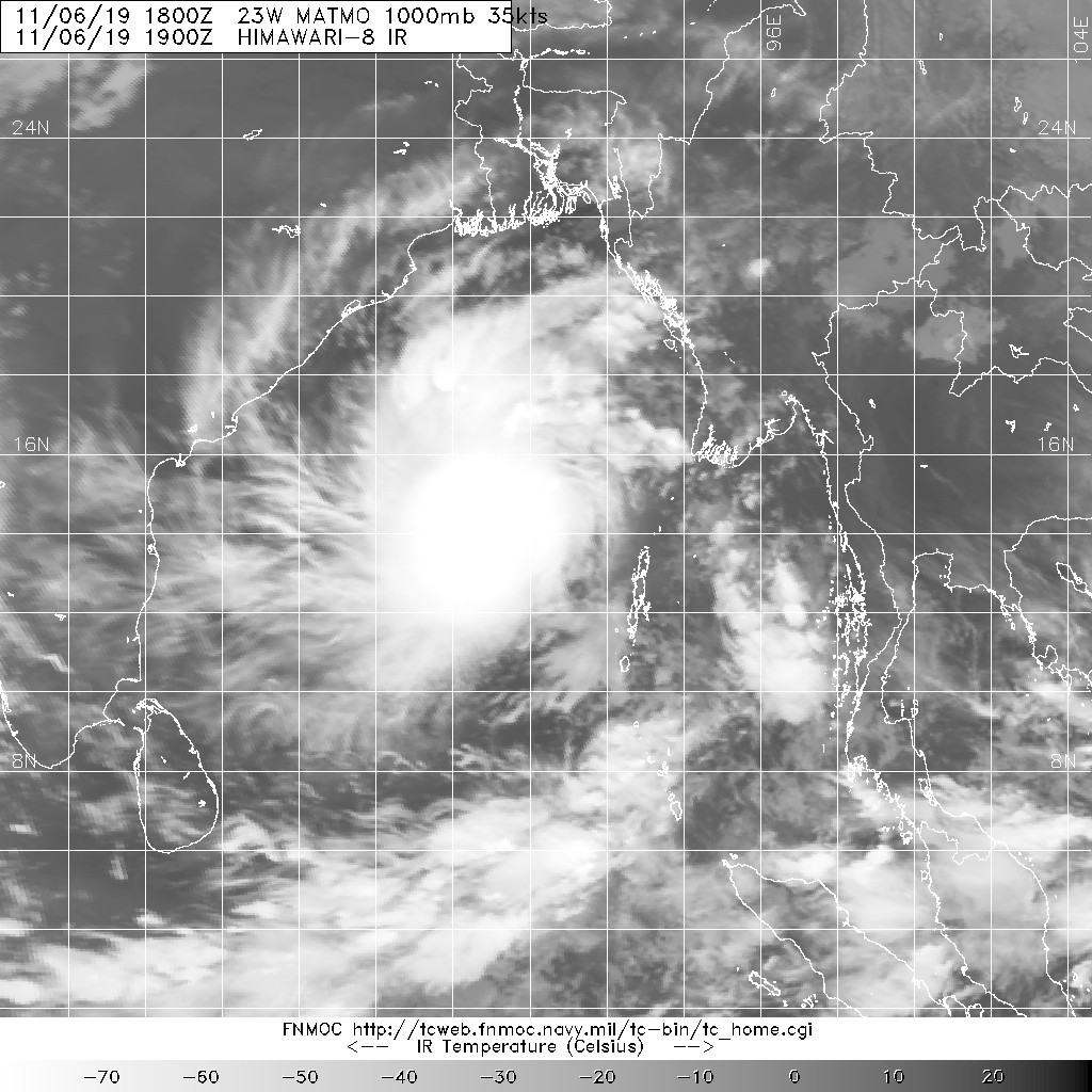 20191106.1900.himawari-8.ir.23W.MATMO.35kts.1000mb.13.7N.90.4E.100pc.jpg