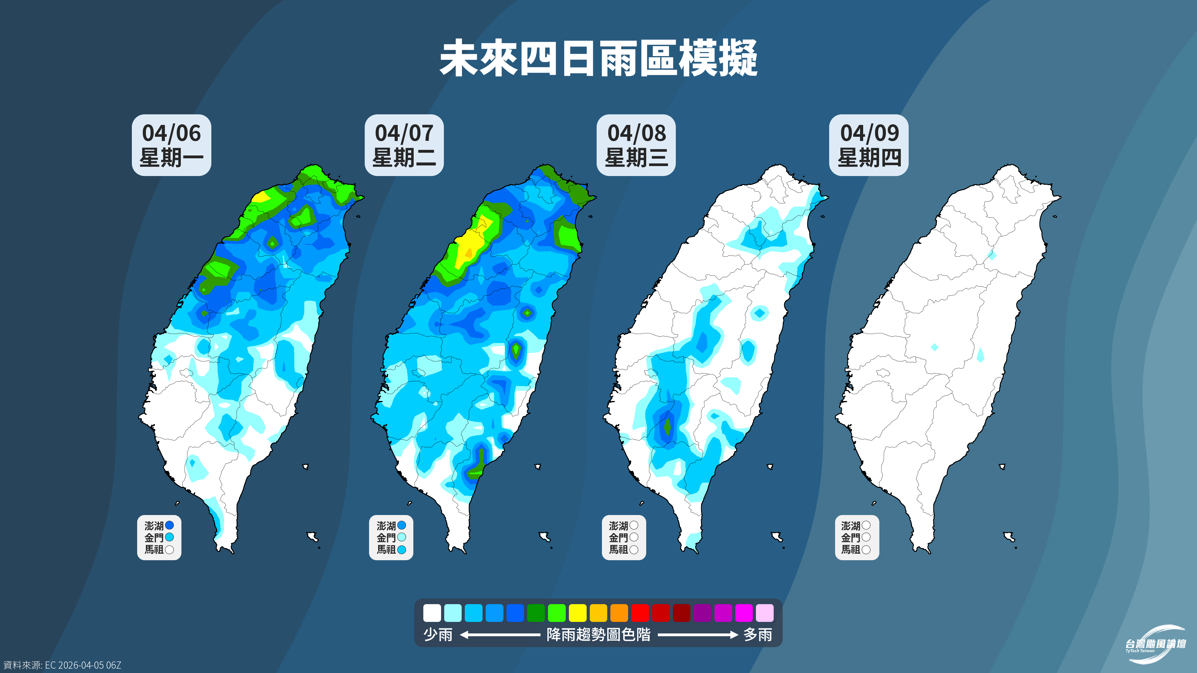 2026/4/6~4/12 天氣概況